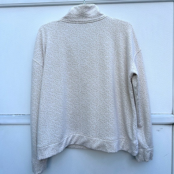 Vineyard vines leopard printed pullover half zip sweatshirt WOMENS XL dreamcloth - Picture 11 of 13
